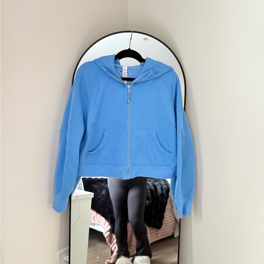 lululemon Blue full zip scuba Hoodie